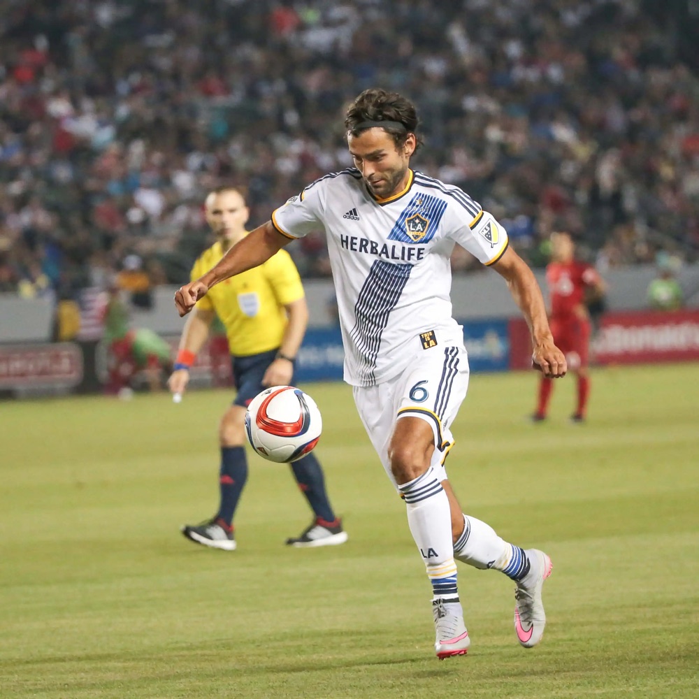 Baggio Husidic playing for LA Galaxy in MLS
